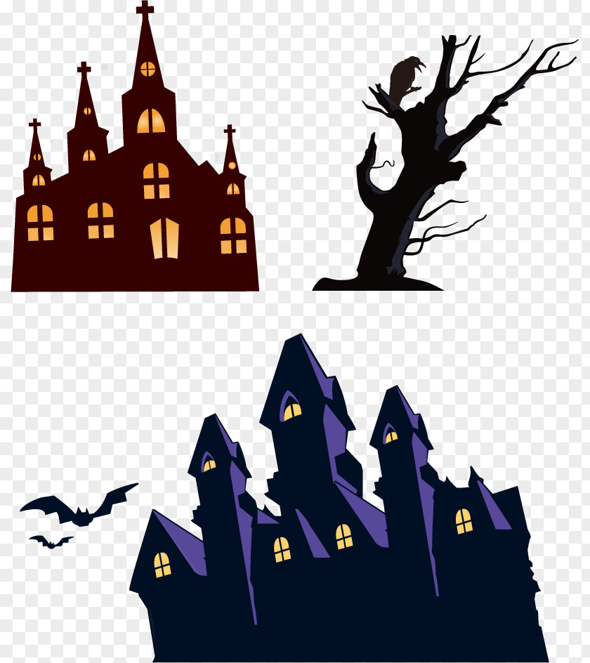 Vector Haunted House Bat Cologne Cathedral Royalty-free Clip Art PNG