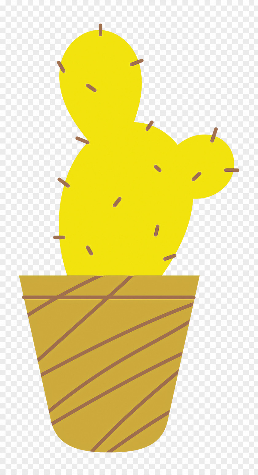 Cartoon Yellow Line Fruit Tree PNG