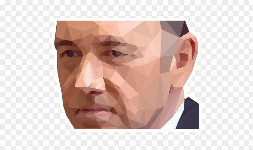 Design Francis Underwood Kevin Spacey Low Poly Portrait PNG