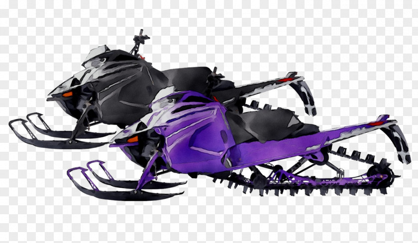 Sled Ski Bindings Snowmobile Purple PNG