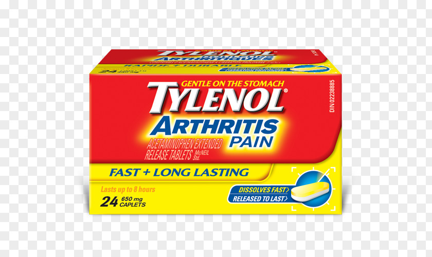 Tylenol Capsules Arthritis Pain Acetaminophen 8 HR Muscle Aches & Management PNG