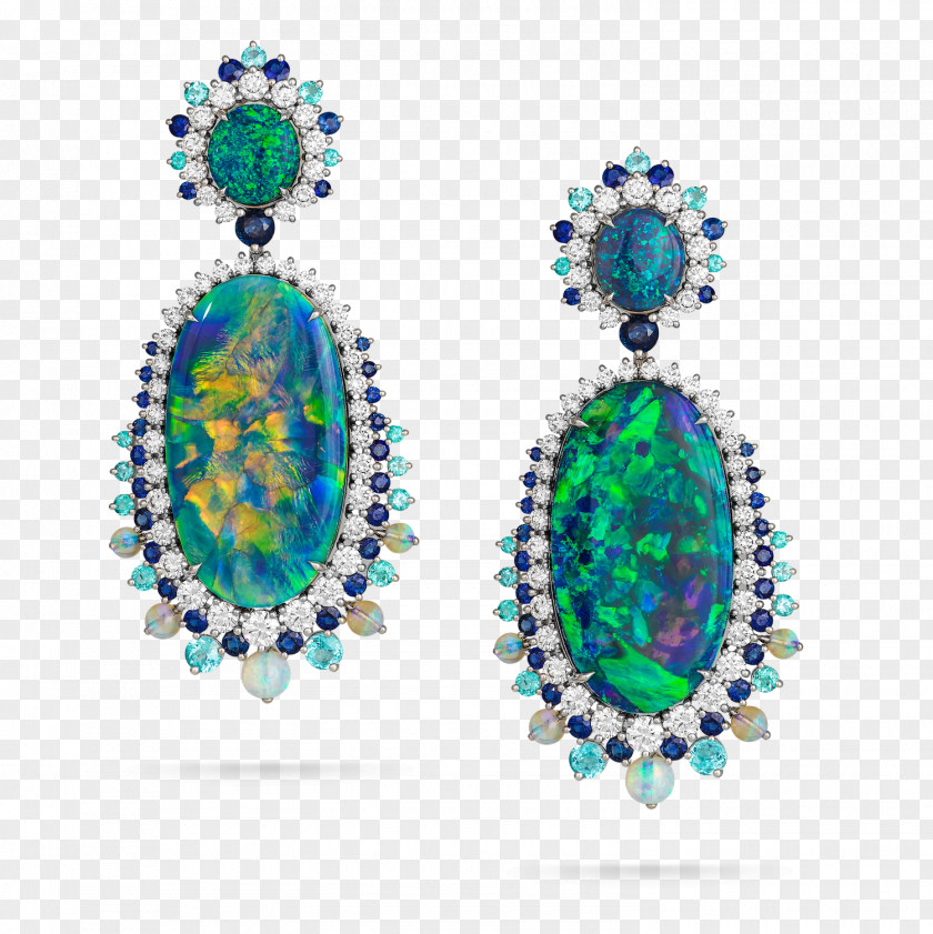 Black Sapphire Earrings Earring Jewellery Emerald Opal Diamond PNG