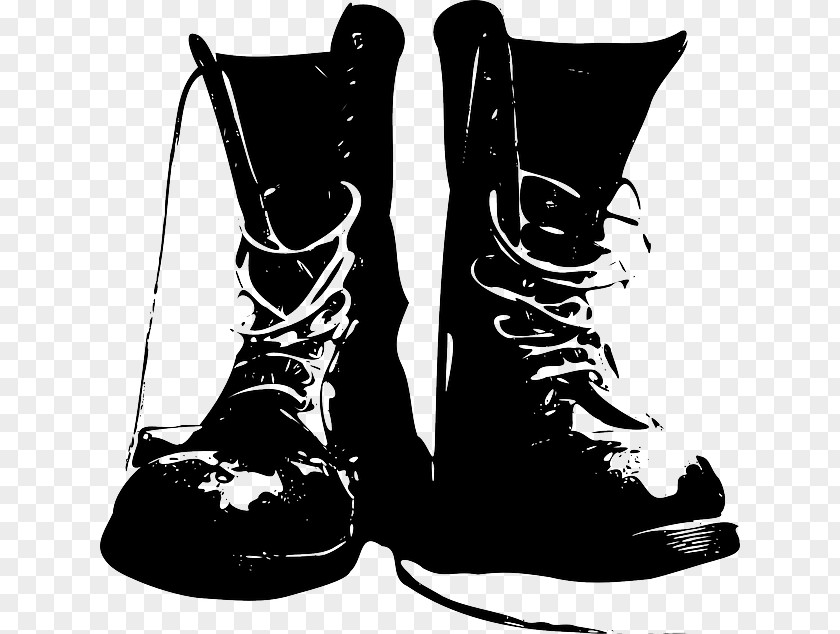 Boot Combat Shoe Vector Graphics Clip Art PNG