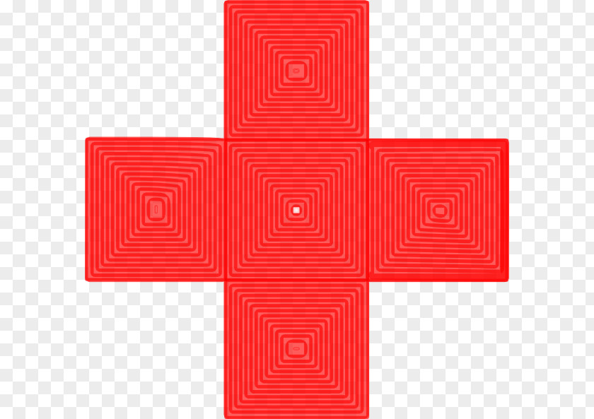 Red Cross Rectangle Square Pattern PNG