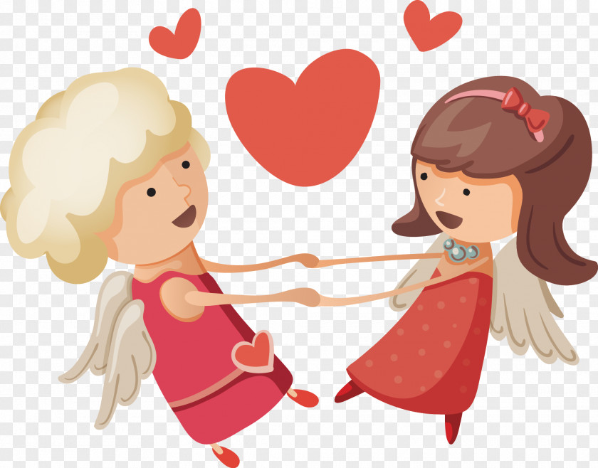 Angel Cupid Heart Love PNG