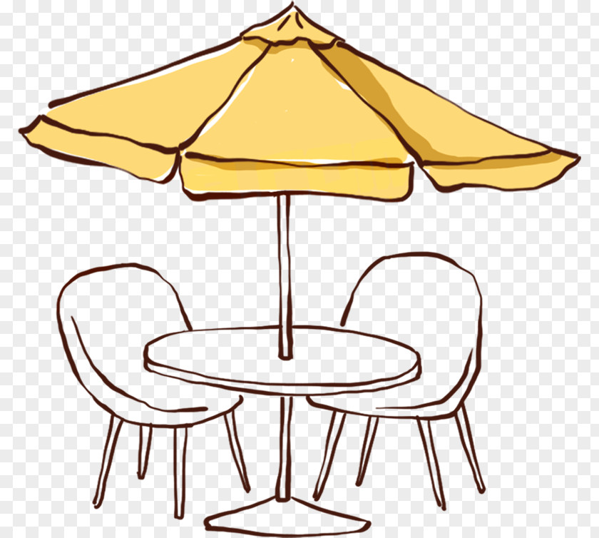Free Coffee Table Parasol HD Pull Material Cafe PNG