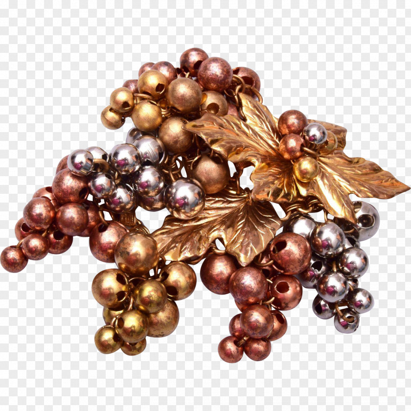 Grapes Grapevines Jewellery Brooch Vintage PNG