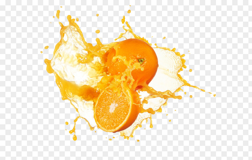 Oranges And Orange Juice Splash Collision Punch Stock Photography PNG