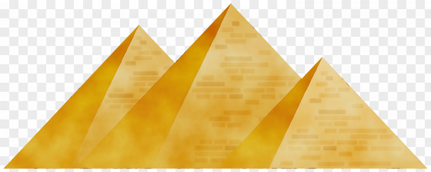 Pyramid Triangle Yellow PNG