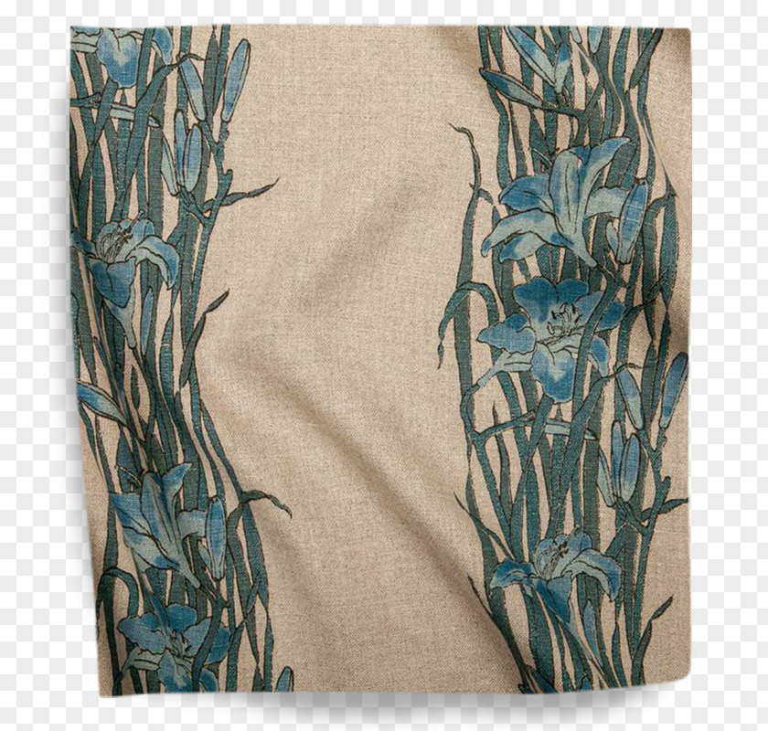 Textile Fabric Tree Turquoise PNG