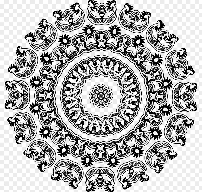 Abstract Pattern Art Floral Design Drawing PNG