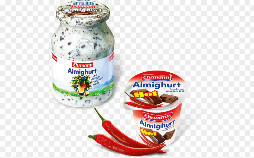 Chili Ehrmann Yoghurt Milk Ingredient Plant Variety PNG