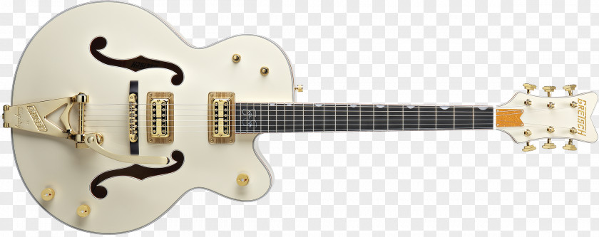 Gretsch White Falcon Electric Guitar Archtop PNG