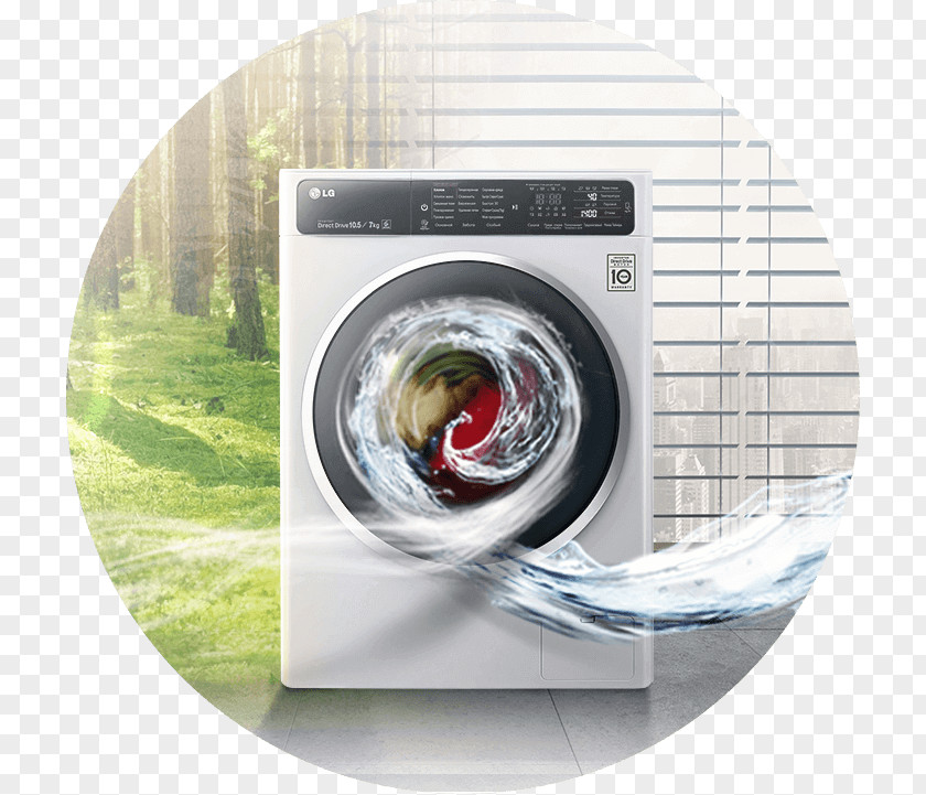 Household Washing Machines Circle PNG