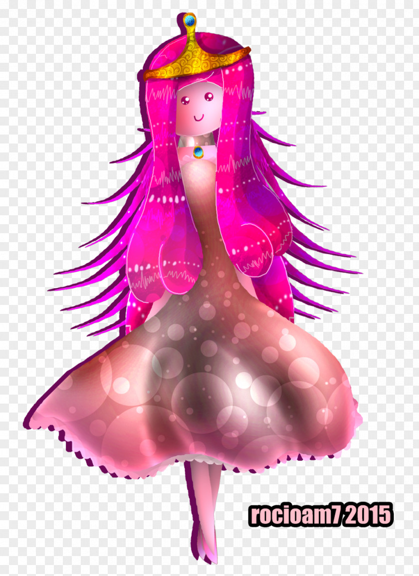 Princess Bubblegum Costume Design Christmas Ornament Pink M PNG
