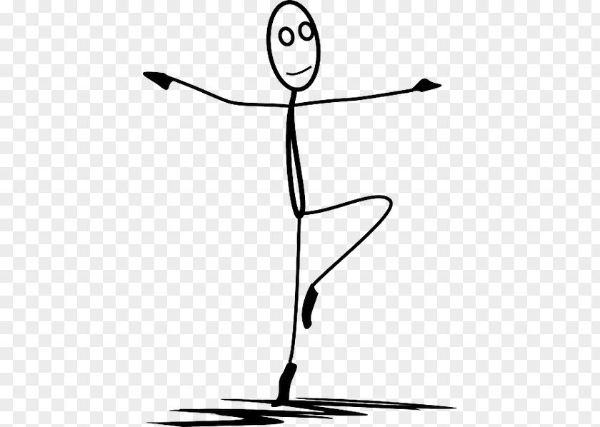 Ballet Stick Figure Dancer PNG