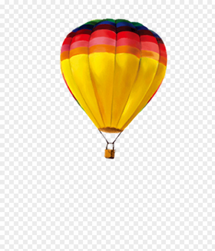 Colorful Hot Air Balloon Summer PNG