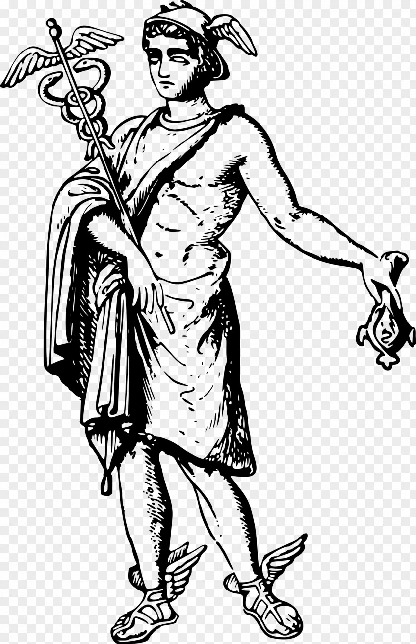 God Hermes Mercury Clip Art PNG