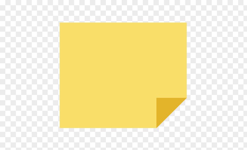 Sticky Note Square Area Angle Yellow Pattern PNG