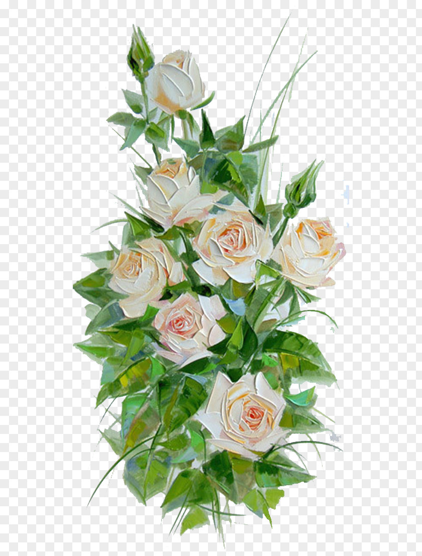 White Roses Visual Arts Oil Painting Painter PNG