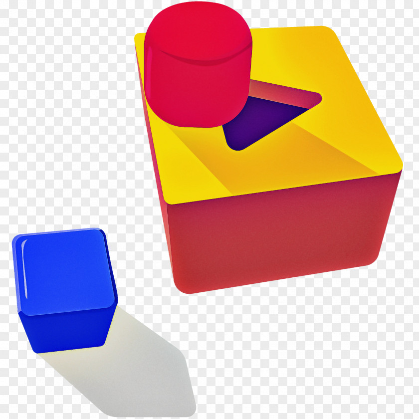 Yellow Plastic Toy Block Rectangle Magenta PNG