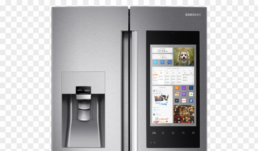 Home Appliances Internet Refrigerator Samsung Auto-defrost Door PNG