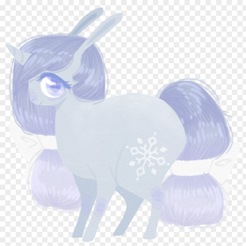 Snowflakes Fall Horse Cartoon Character PNG