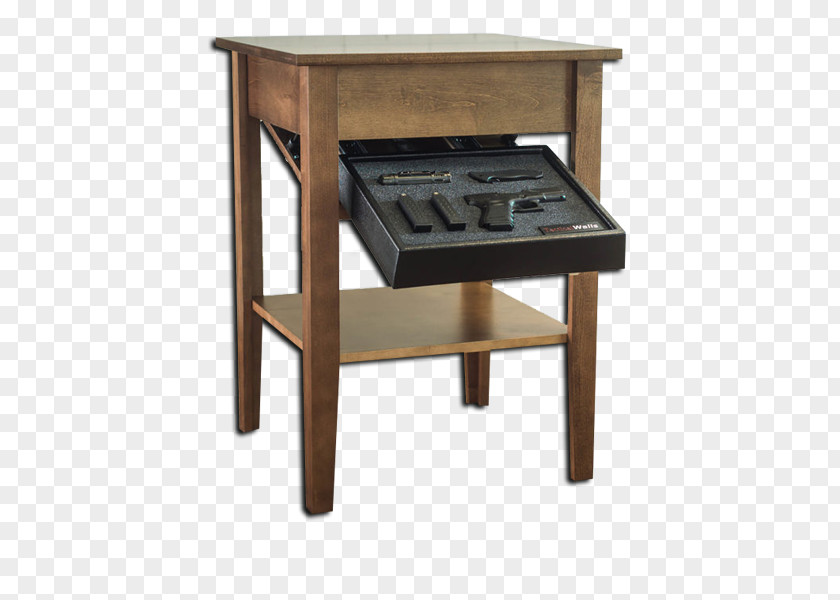 Table Bedside Tables Gun Safe Shelf Furniture PNG