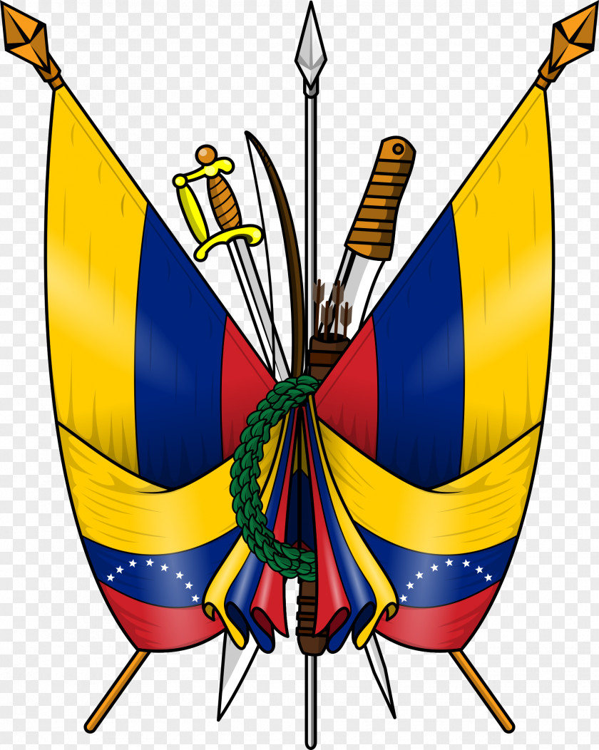 Venezuela Streamer Coat Of Arms Flag Captaincy General PNG