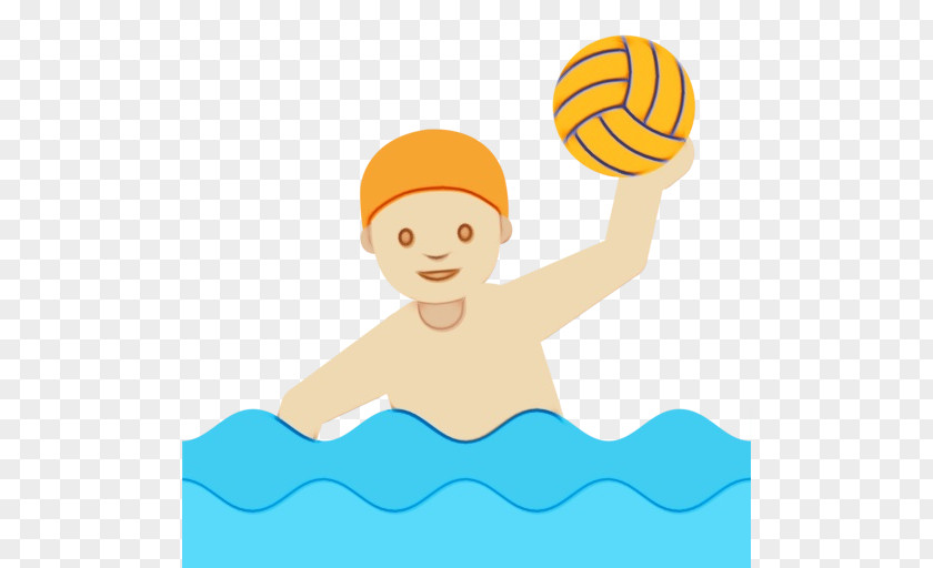 Water Polo Playing Sports Volleyball Cartoon PNG