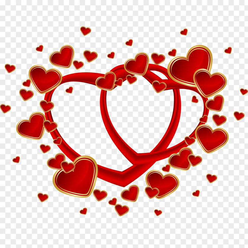 Happy Valentines Day Heart Euclidean Vector Clip Art PNG