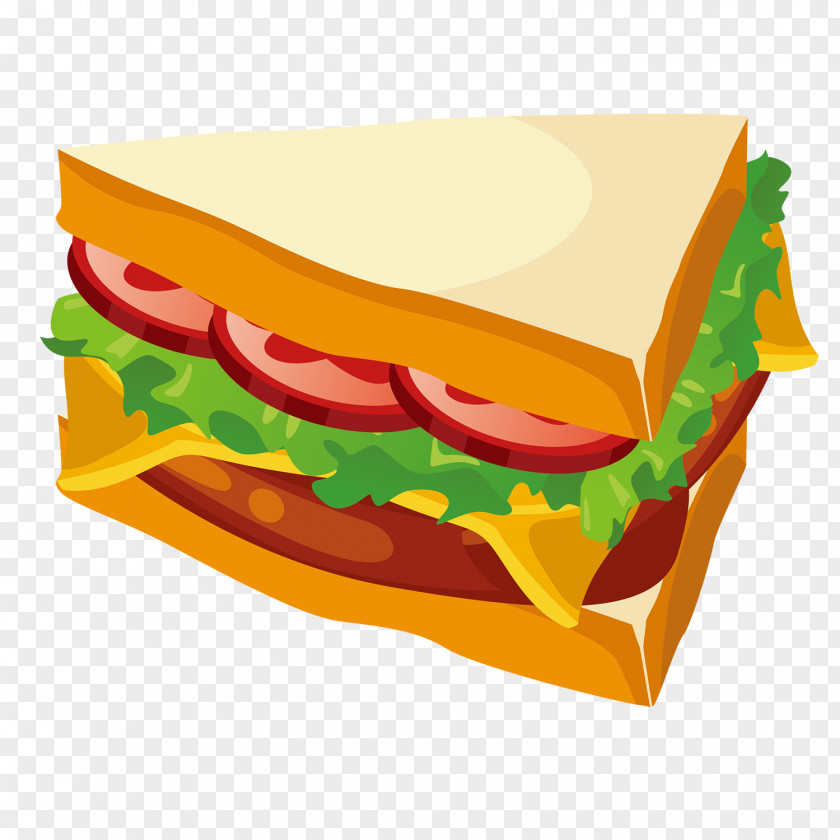 Huge Sandwich Hamburger Breakfast Bakery Vector Graphics PNG