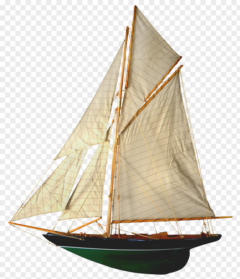 Single Mast Sailboat Model Sailing Ship Boat PNG