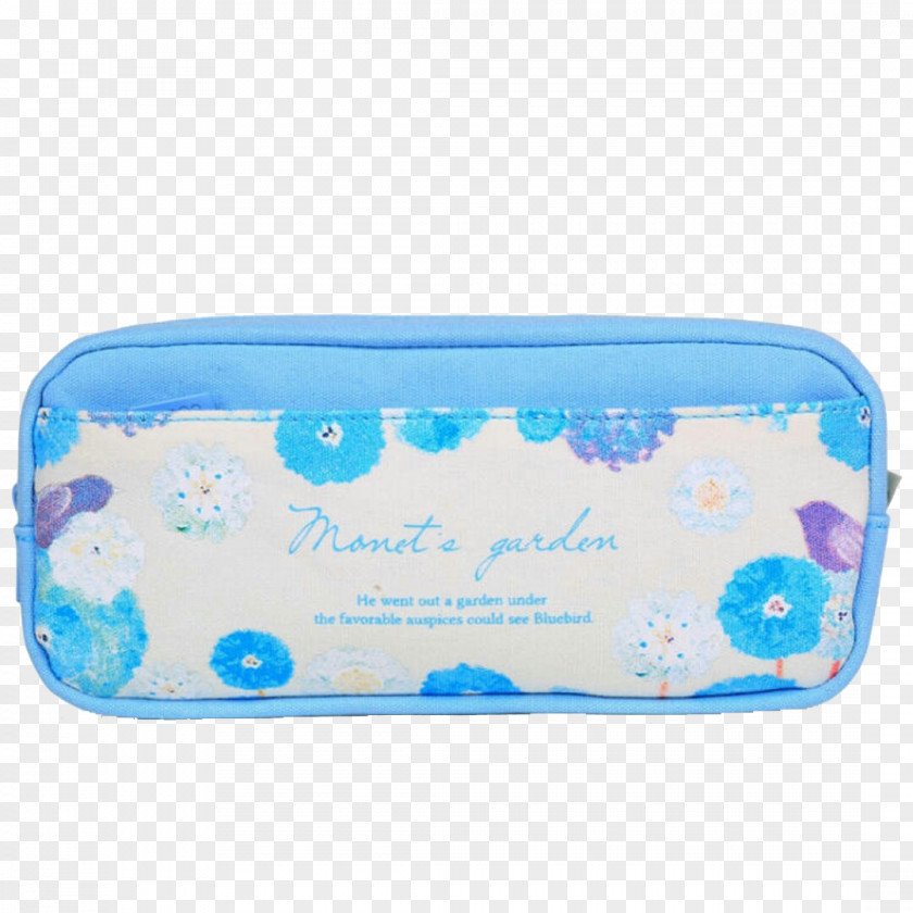 Blue White Pencil Case PNG