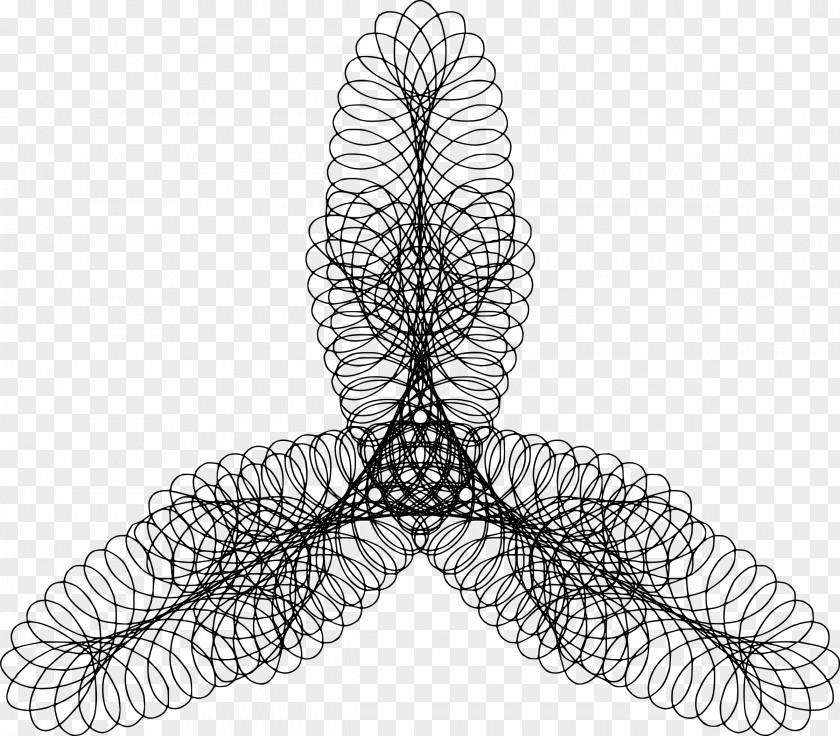 Five-pointed Clipart Hypocycloid Spirograph Line Art Clip PNG