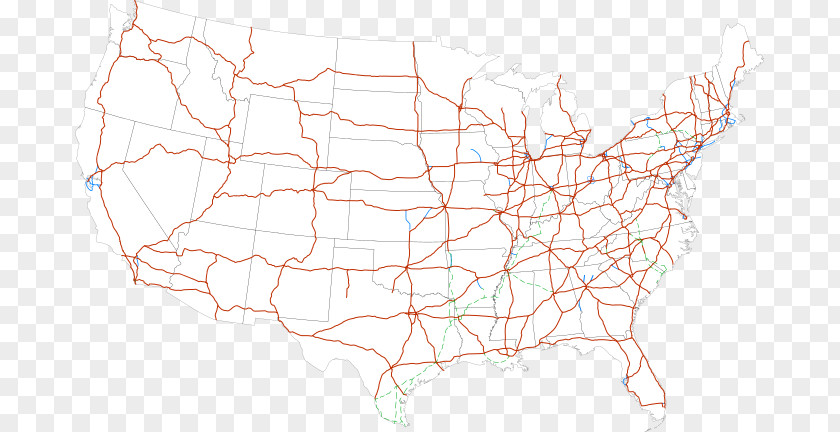 Highway Systems By Country US Interstate System Controlled-access Road Map PNG