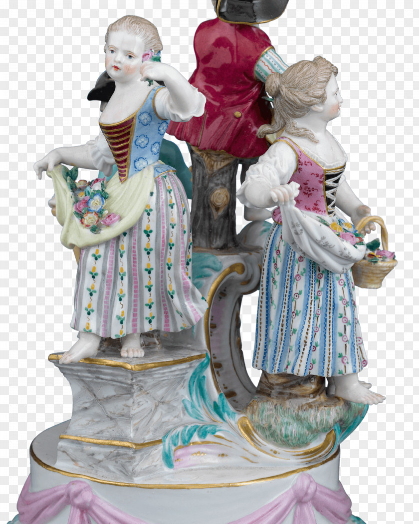 Meissen Porcelain Figurine Antique PNG