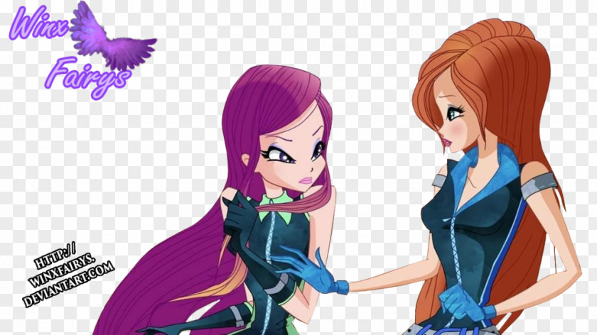 Season 7Blooms Aisha Hair Coloring Long Winx Club PNG