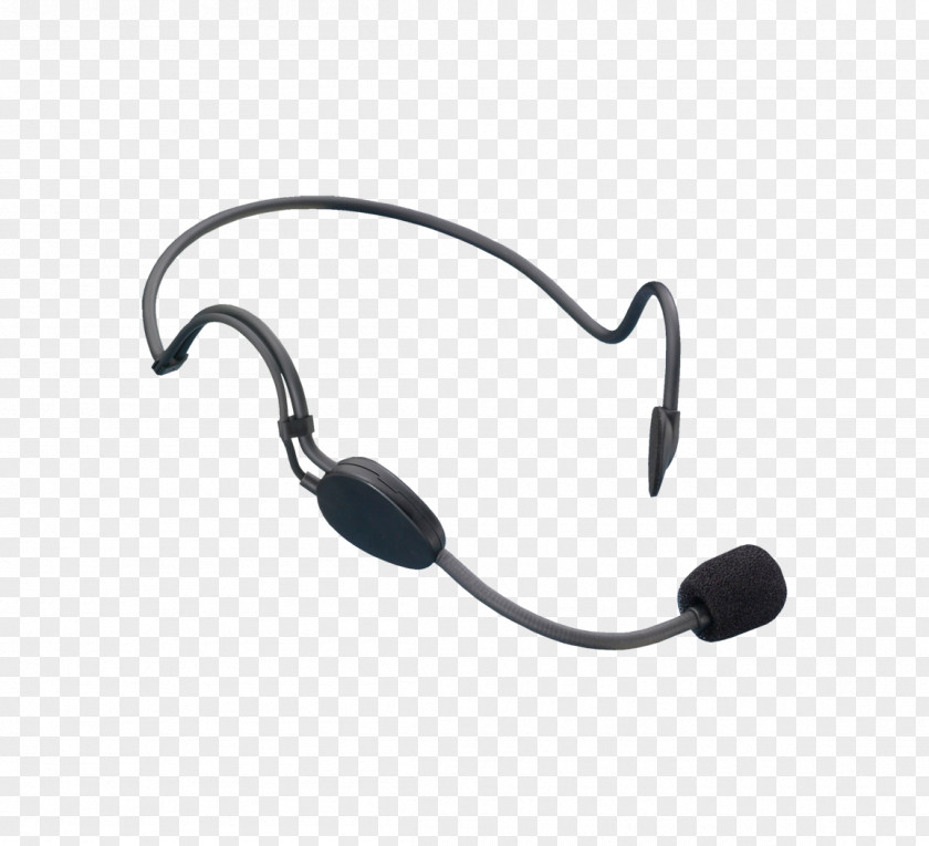 Wearing A Headset Wireless Microphone Noise-cancelling Headphones PNG