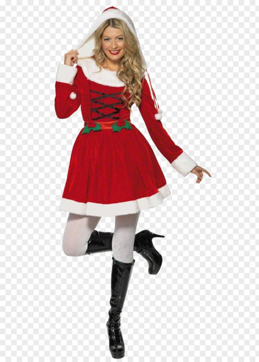Fancy Dress Mrs. Claus Disguise Christmas Costume Mother PNG
