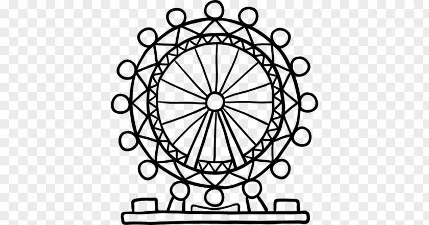 London Eye Bicycle Wheels Ferris Wheel PNG