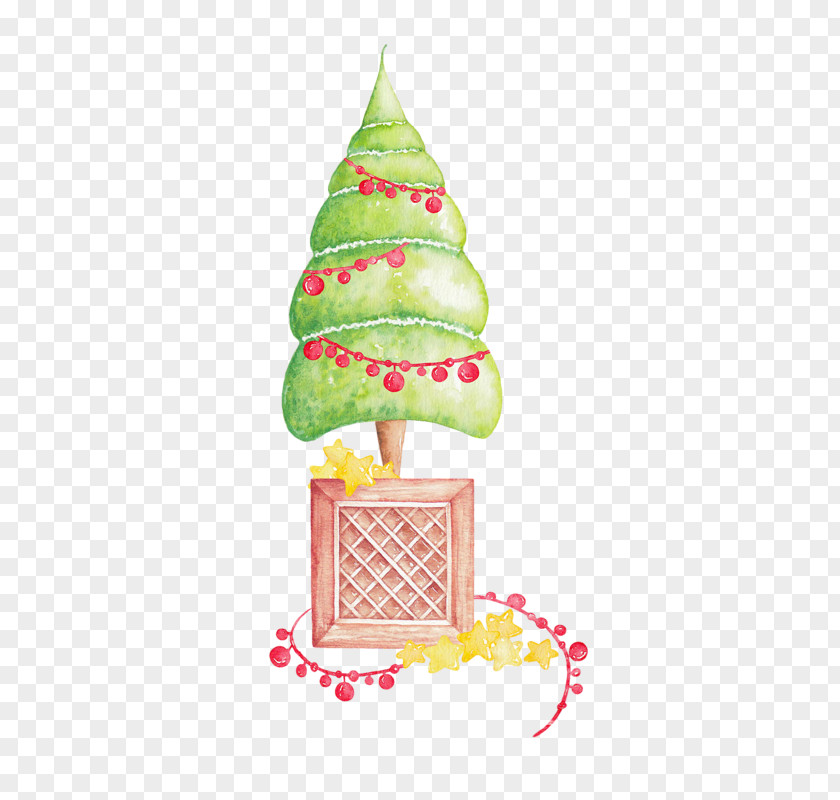 Charming Christmas Tree Illustration PNG