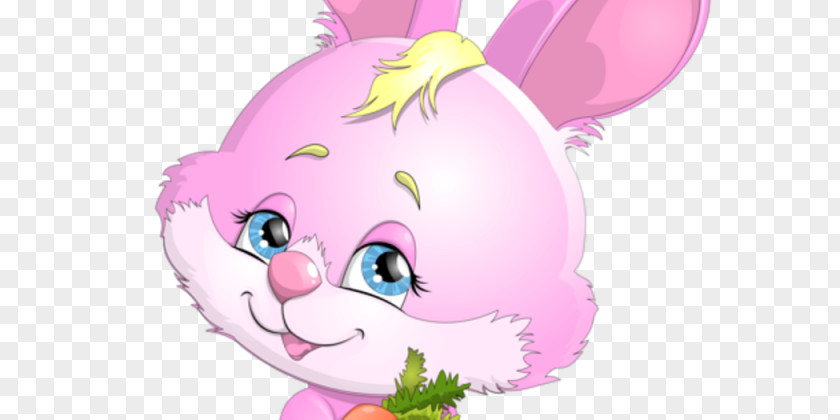 Cute Pink Bunny Easter European Rabbit Domestic Hare PNG