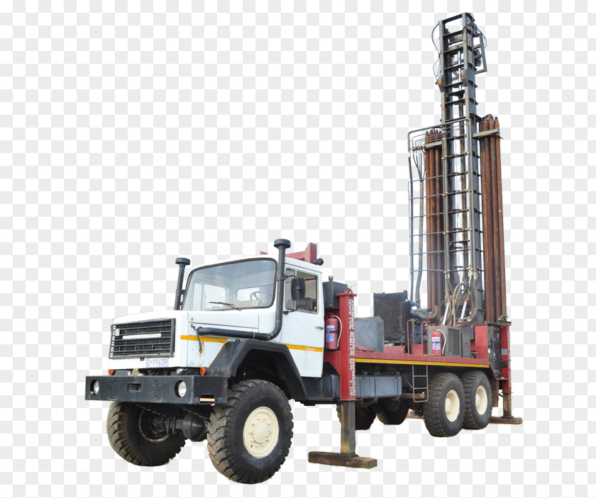 Drilling Rig Commercial Vehicle Machine Public Utility Truck Crane PNG