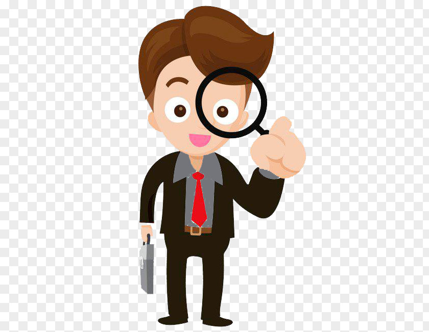 Magnifying Glass Businessperson Magnification Magnifier PNG