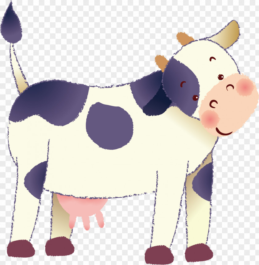 Vector Cow Dairy Cattle Euclidean Clip Art PNG