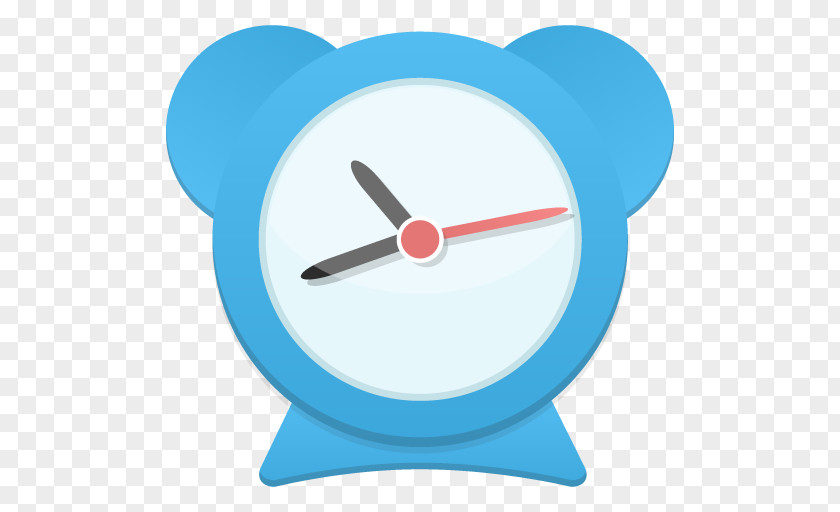 Alarm Clock Electric Blue PNG