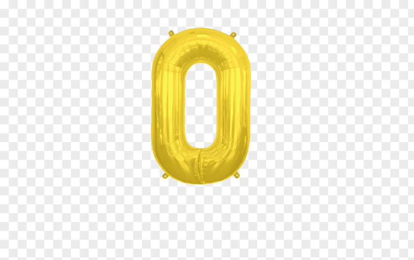 Balloon Toy Helium Number Gold PNG