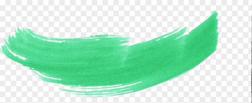 Brush Stroke Green Wave PNG