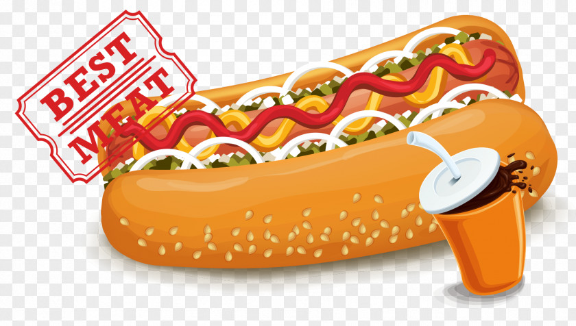 Delicious Hot Dog Fast Food Bacon PNG